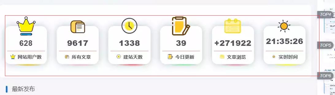 主题美化-添加文章统计信息美化框小工具